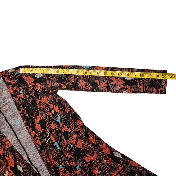 Boho Chic Long Cardigan Womens Sz XS Sweater Pockets Stretch Aztec LuLaRoe - Picture 5 of 10